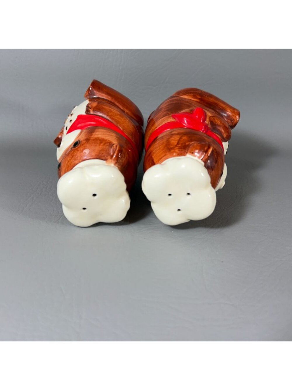 MCM B&D Japan Teddy Bear Chef Salt and Pepper Shaker Set 1980s Kitchen Kitsch - Picture 7 of 8
